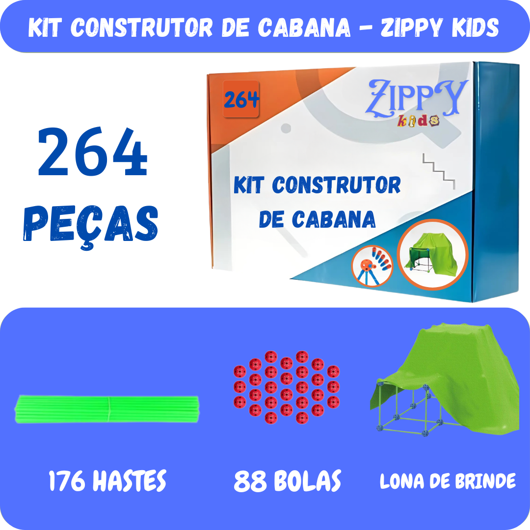 KIT Construtor de Cabana + Lona de Brinde [ULTIMAS UNIDADES]