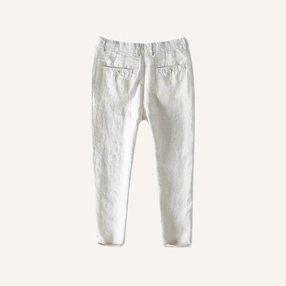 Men’s Linen Trousers – Bianco