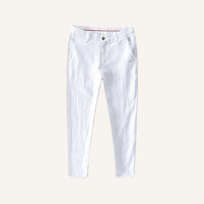 Men’s Linen Trousers – Bianco