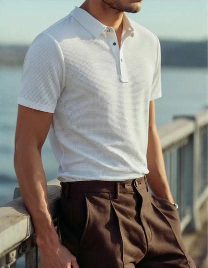 Men’s Old Money Polo - Arrevier (Anti-Wrinkle)