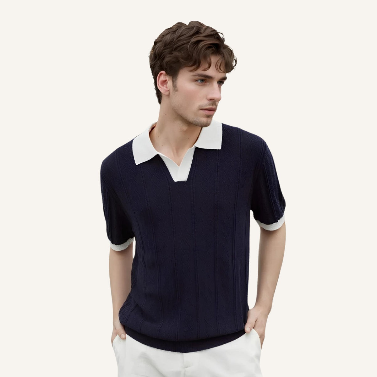 Men's Polo Shirt Old Money La Martine