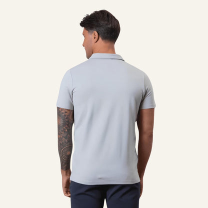 Men's Half-Zip Polo Shirt Old Money Perion