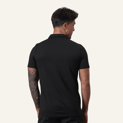 Men's Half-Zip Polo Shirt Old Money Perion