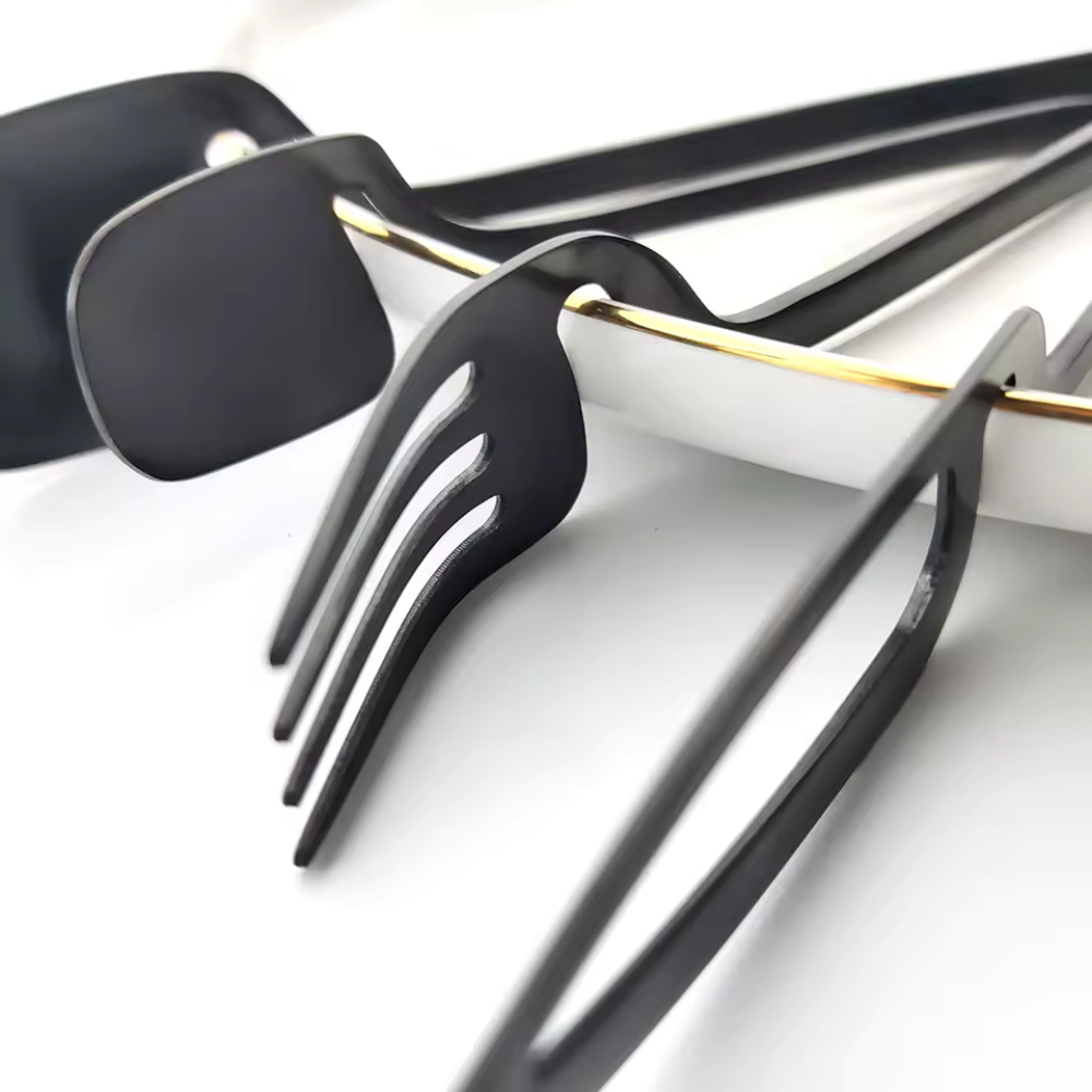 Jogo de Talheres Gourmet em Aço Inox - Kit 32 Peças