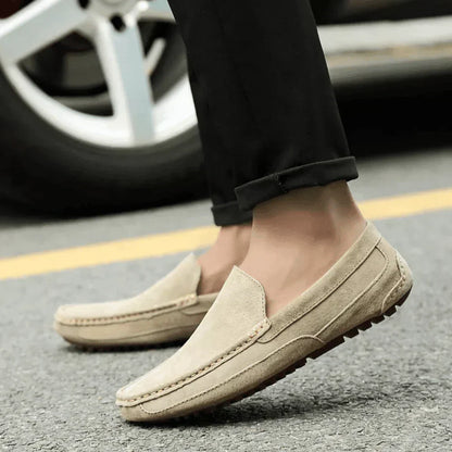 Men’s Suede Loafer Moccasins – Solatte
