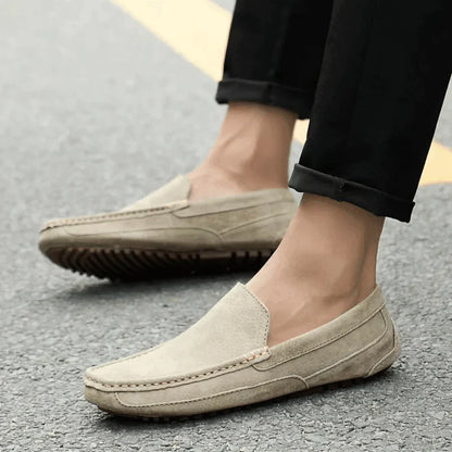 Men’s Suede Loafer Moccasins – Solatte