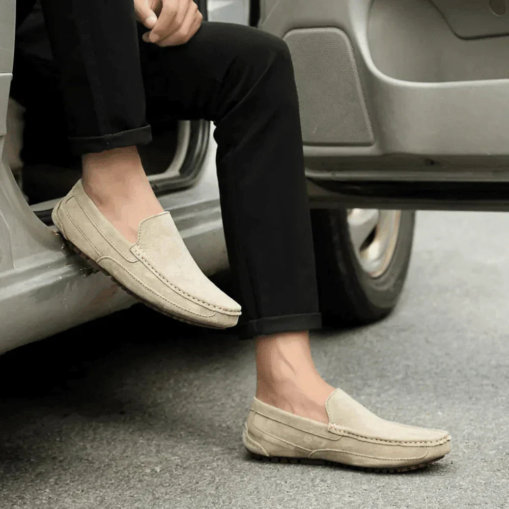 Men’s Suede Loafer Moccasins – Solatte