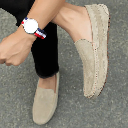 Men’s Suede Loafer Moccasins – Solatte