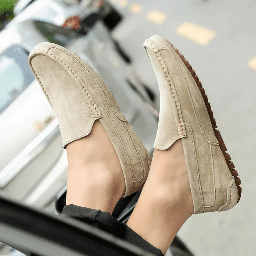 Men’s Suede Loafer Moccasins – Solatte