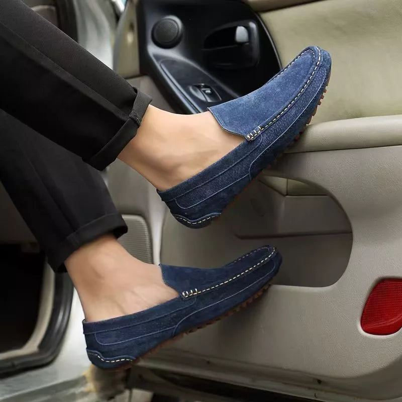 Men’s Suede Loafer Moccasins – Solatte