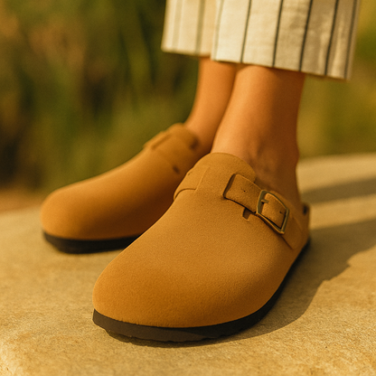 Suede Clog Sandal - Portofino
