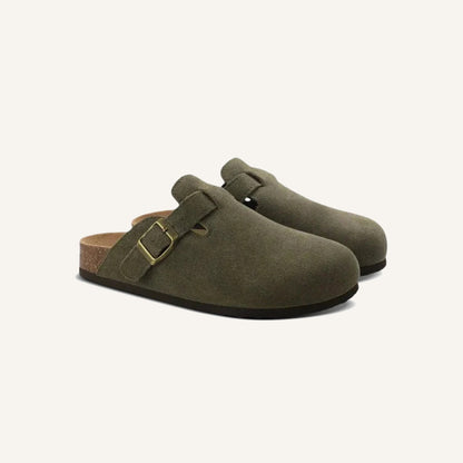 Suede Clog Sandal - Portofino